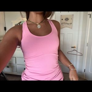 Bubble gum pink LULULEMON tank top